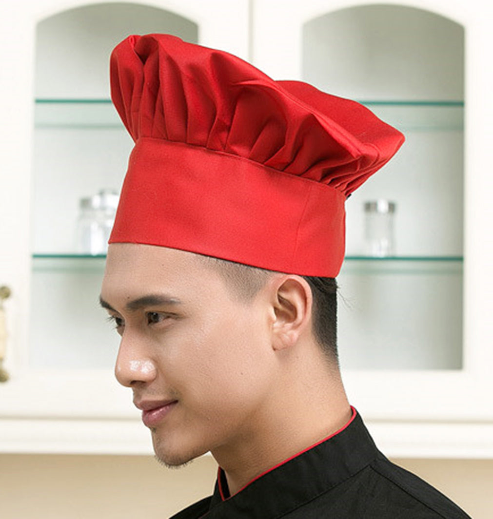 Chef Cap Red Color Red Chef Hat